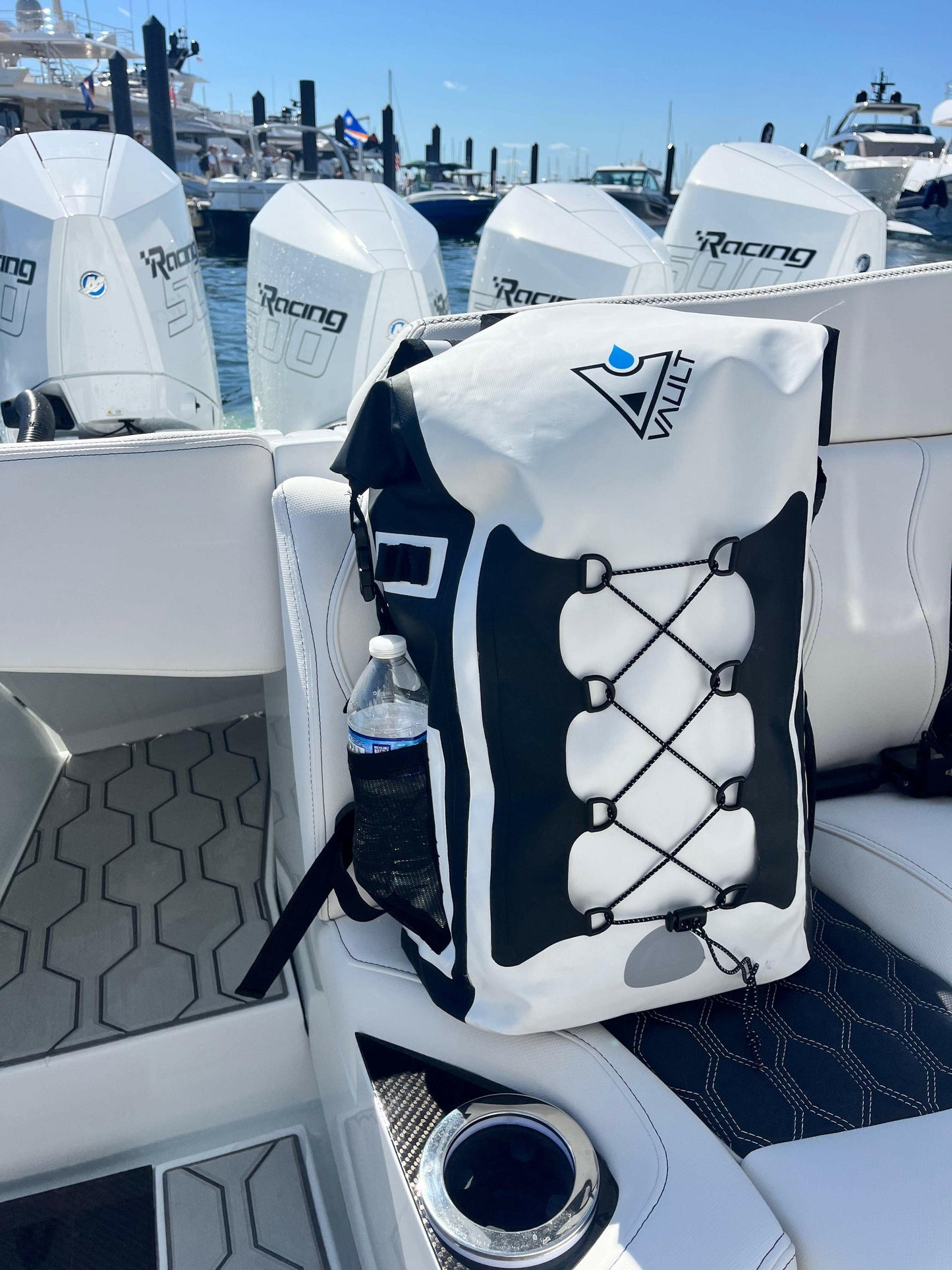 Triton Waterproof Dry Bag Backpack (Arctic White).
